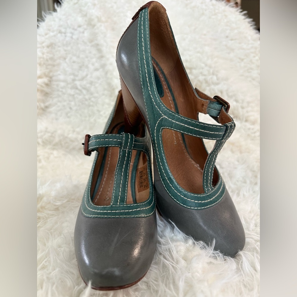 🌟Fossil buttery leather retro style heel - Picture 3 of 6